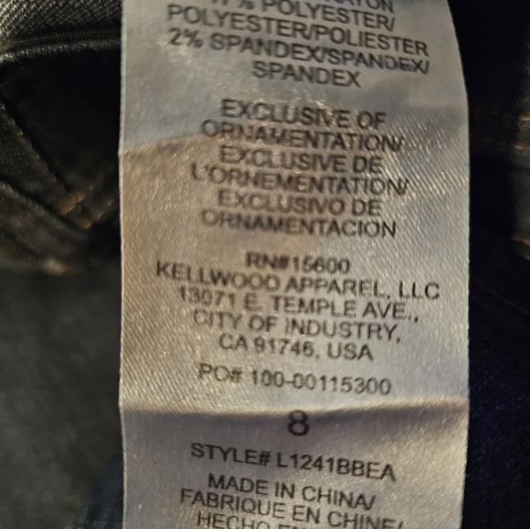 Wit & Wisdom Brittany Mid Rise Itty Bitty Boot Cut Jeans Size 8 Style L12241BBEA - Picture 5 of 8